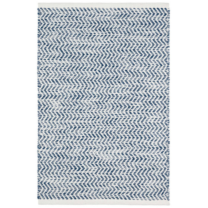 Coastal Handmade Blue/White Indoor/Outdoor Rug & Reviews Birch Lane